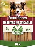 SmartBones Pollo Barritas masticables para perros, 10 piezas