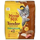Meow Mix Tender centers Salmon & Turkey Flavors with Vitality bursts Dry Cat Food, 13.5-pound by Meow Mix