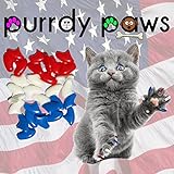 Purrdy Paws - Tapas de uñas para Gatos, tamaño pequeño